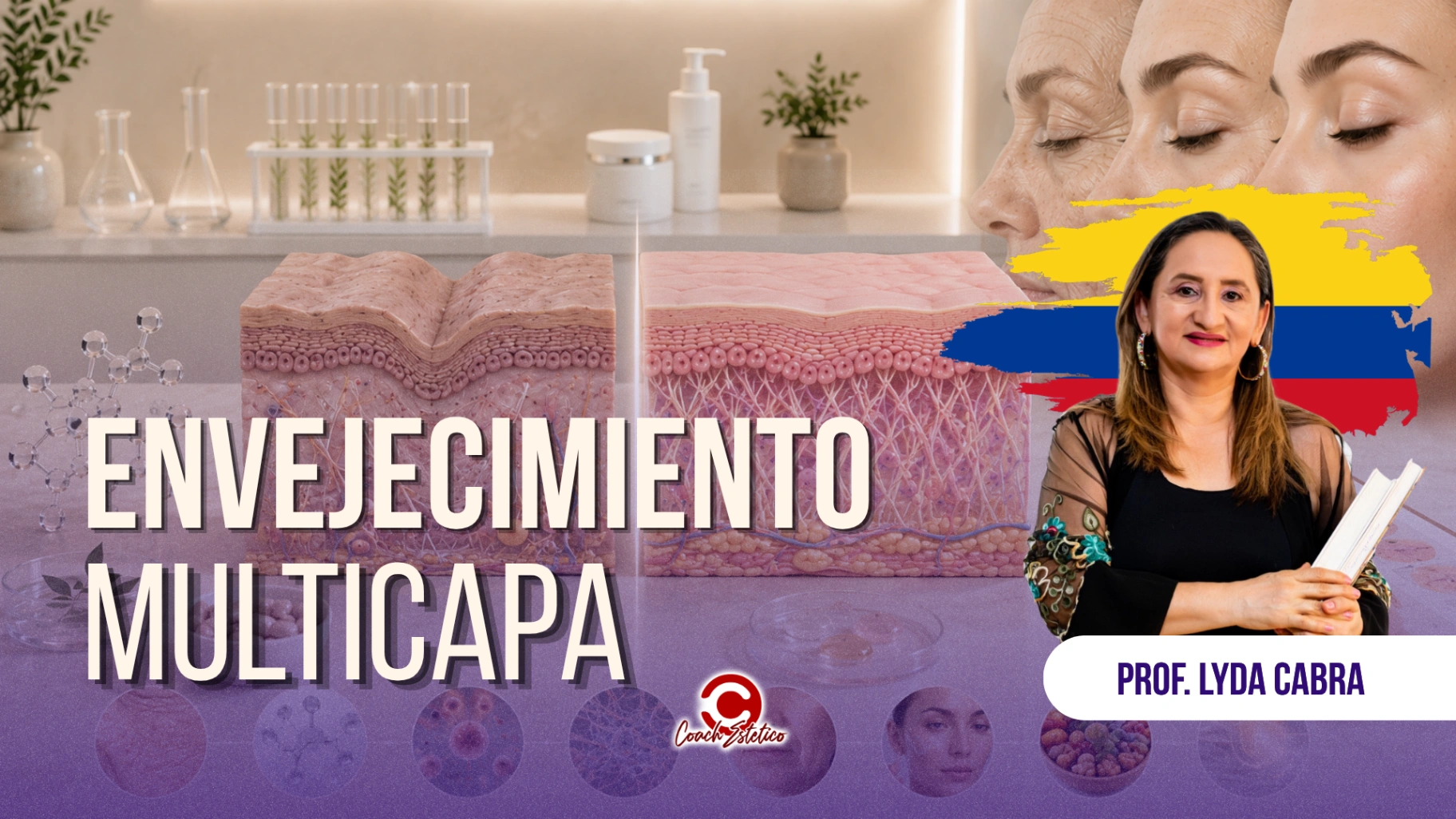 Módulo 08 — Envejecimiento multicapa: diagnóstico, protocolo, domiciliar y nutricosmética